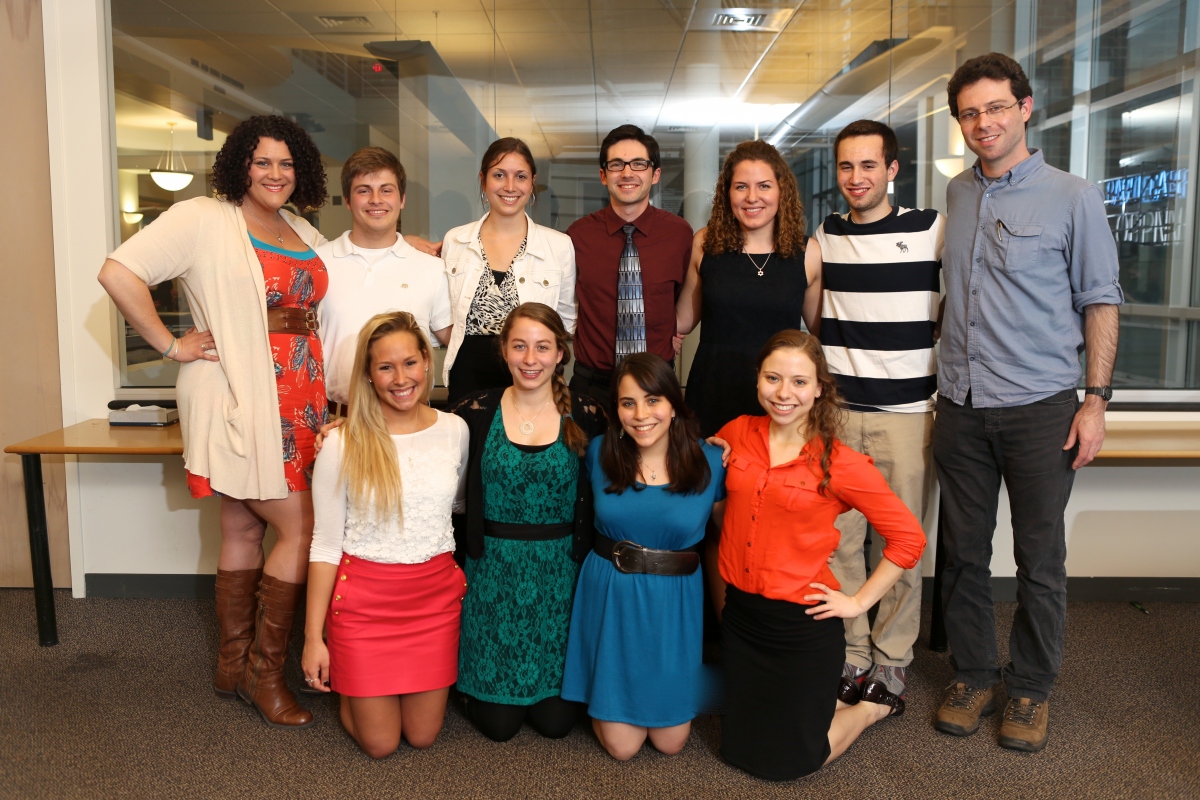 Jewish Studies Student Association board members, 2013