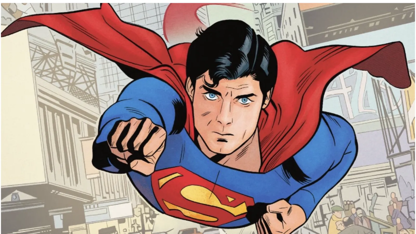 Superman flying