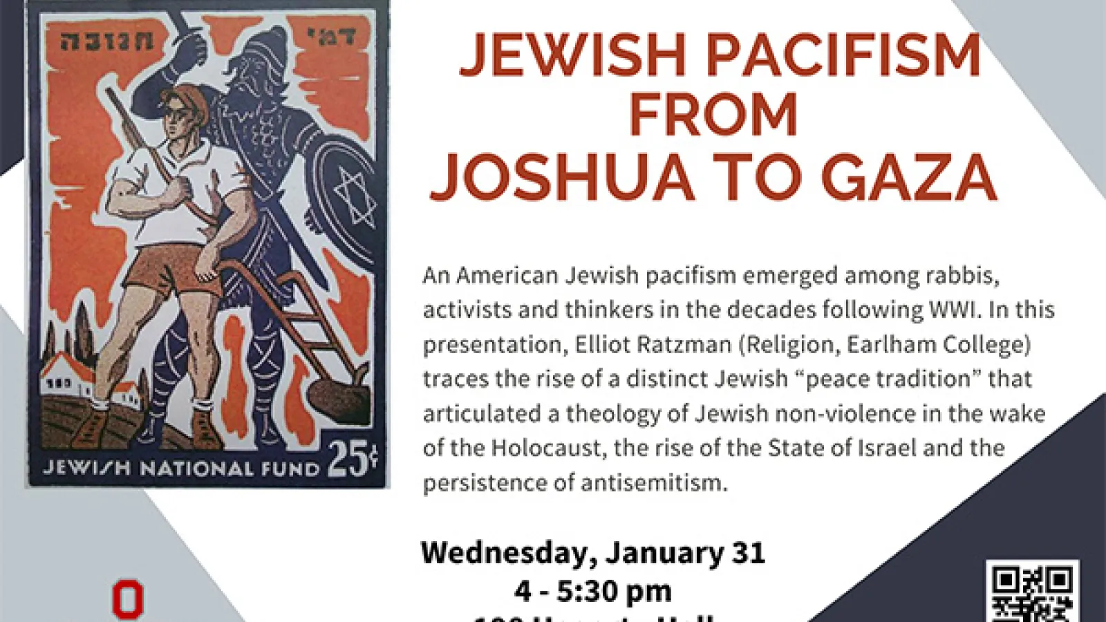 Jewish Pacifism flyer