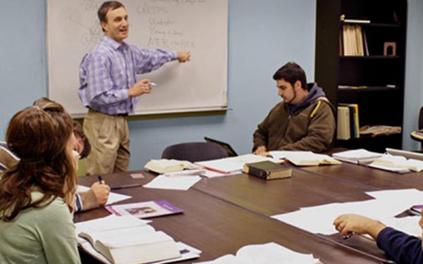 Professor Sam Meier teaching