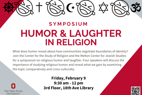 Humor and Laughter in Religion Symposium flyer