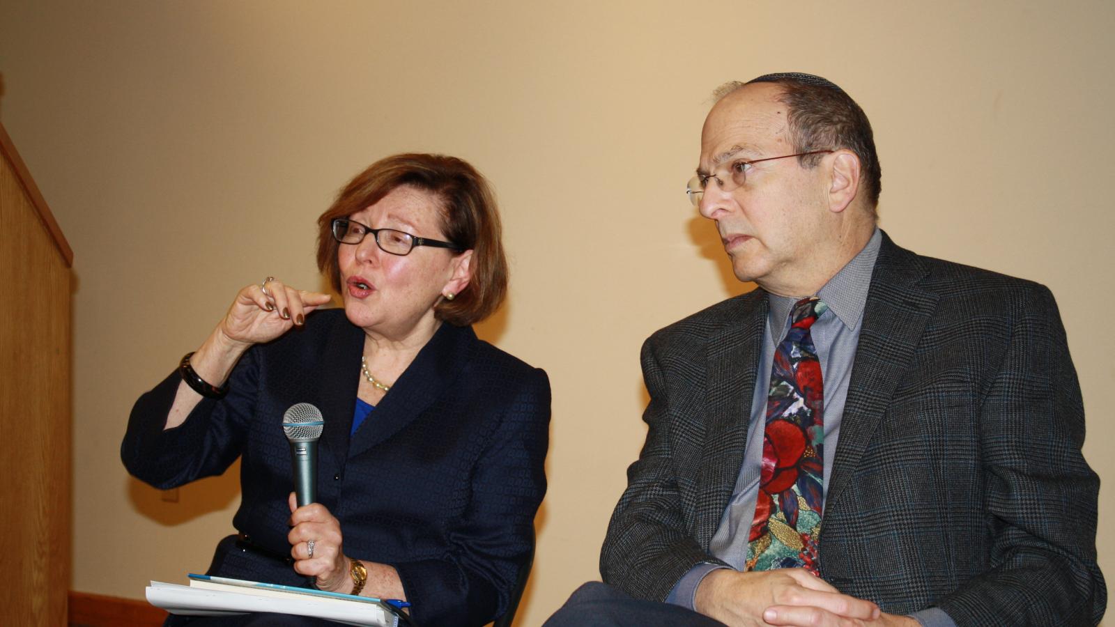 Professors Shaye Cohen (Harvard) and Sylvia Barack Fishman (Brandeis), 2012