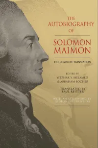 Book cover of The Autobiography of Solomon Maimon